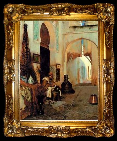 framed  unknow artist Arab or Arabic people and life. Orientalism oil paintings 199, ta009-2